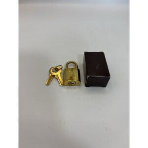 New Louis Vuitton Brass Padlock Lock & Keys Only